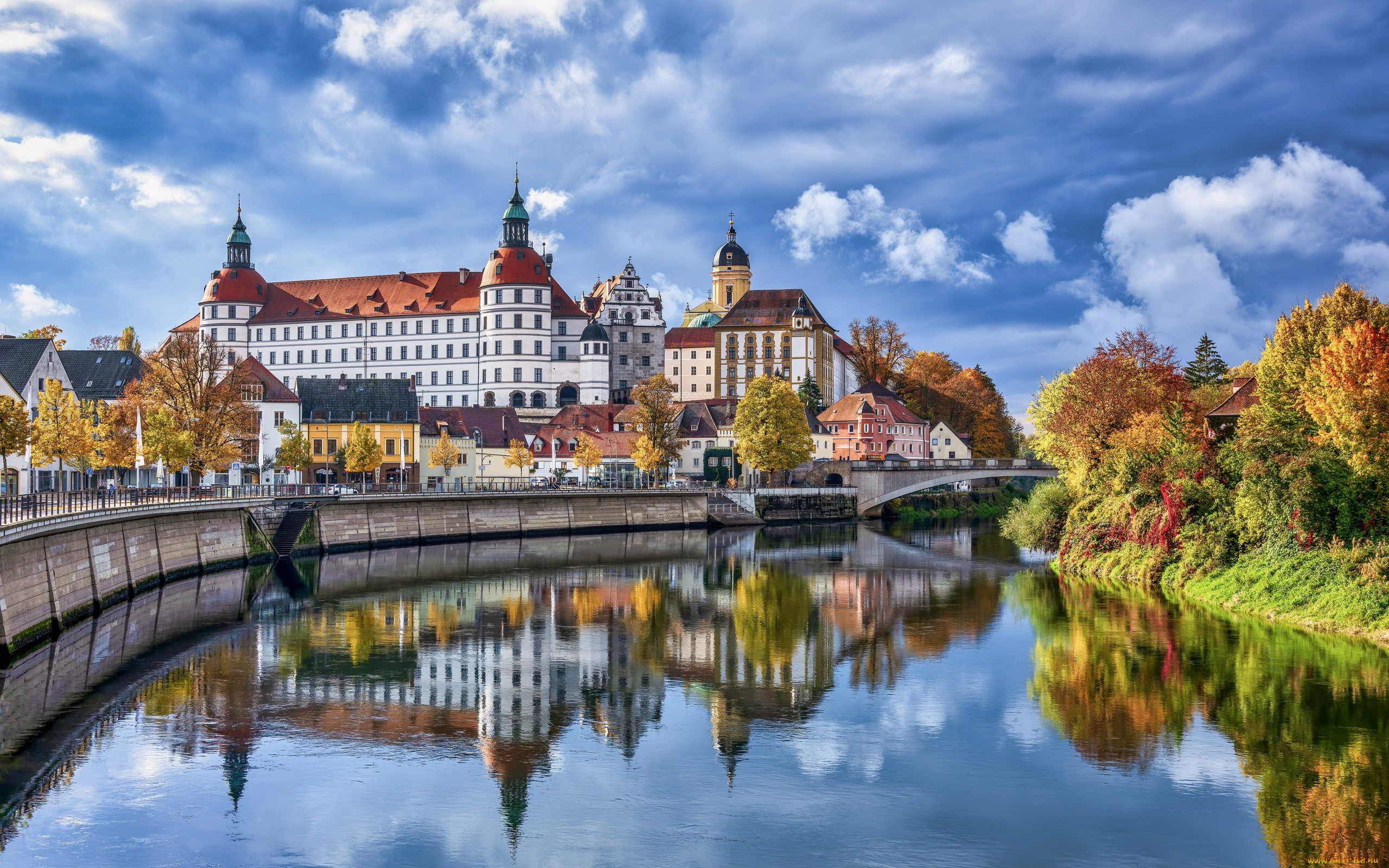 neuburg castle, bavaria, germany, ,  , neuburg, castle